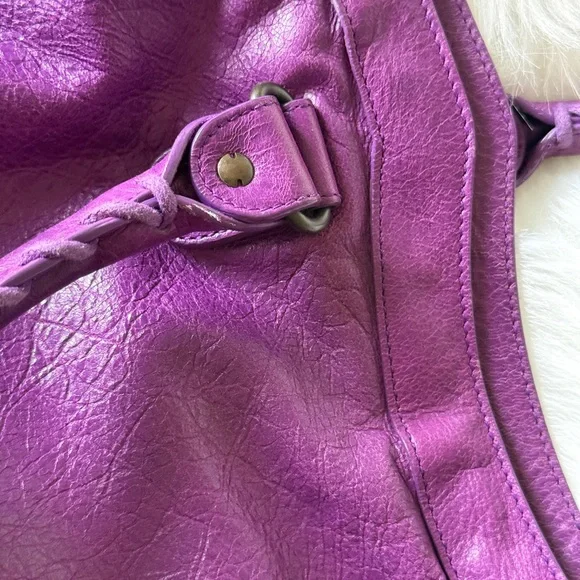 BALENCIAGA CITY BAG SUPER RARE ULTRAVIOLET PURPLE F/W 2013 CLASSIC CITY - Picture 8 of 14